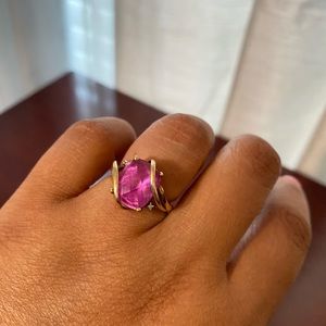 Pink 10K ring
